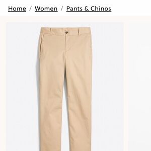 J. Crew Factory Women's Beige Chinos